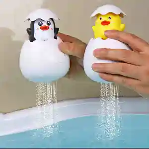 Baby Bathing Toy Kids Cute Duck Penguin Egg Water Spray Sprinkler Bathroom Sprinkling Shower Swimming Water Toys For Kids Gift Bangladesh (New)