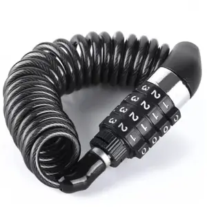 Bicycle Lock Steel Cable Chain Security Password 4 Digit Lock Anti Theft Combination Number Code Safety Bike Bicycle Accessories Bangladesh (New)