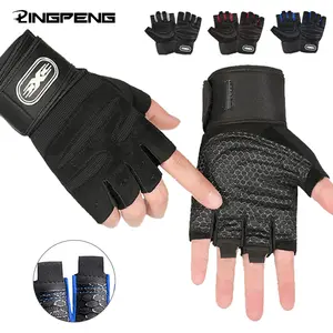 Workout Gloves for Men Women Half Finger Glove with Wrist Wrap for Sport Weight Lifting Training Bicycle Motorcyclist Gym Glove Bangladesh (New)