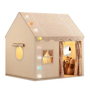 Kid Toys Tent Princess Castle Play House Cubby Children Small House Folding indoor Play tent Baby Tent Solid Frame No Light Ball Bangladesh (New)