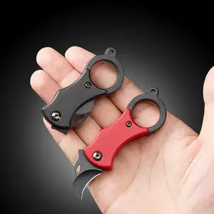 NEW Mini Keychain Pocket Knife Stainless Steel Camping Small Mini Portable Knife Peeler Fixed Blade Multi EDC Tool with Chain Bangladesh (New)