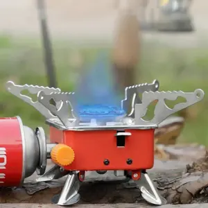 Portable Burner Camping Foldable Windproof Outdoor Gas Tank Stove for Backpacking Camping Hiking Picnic Camping Burner BBQ Grill Bangladesh (New)