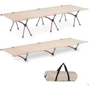 Camping Cot Portable Folding Bed Ultralight Aluminum Alloy Sleeping Cot for Outdoor Hiking Backpacking Travel Bangladesh (New)