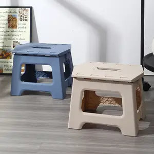 Folding stool  portable outdoor bench  low plastic  easy to carry  suitable for street vending  thickened stool  small household Bangladesh (New)