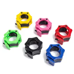 2.5CM 2  Release Barbell Clamps Spin Lock Barbell Collars Weight Bar Clips Weightlifting Strength Training Bangladesh (New)
