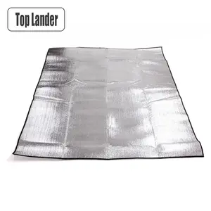 Camping Mat Foam Foil Blanket Aluminum Insulation Foam Foil Mat Sleeping Pad Thermal Outdoor Tent Footprint Reflecting Heat Bangladesh (New)