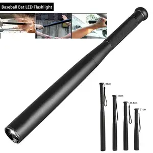 Baseball Bat LED Flashlight Waterproof Super Bright Baton Aluminium Alloy Torch for Emergency Self Defens Outdoor Lighting Bangladesh (New)